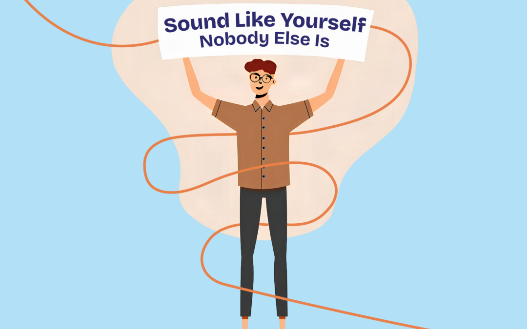 Sound like yourself. Nobody else is.